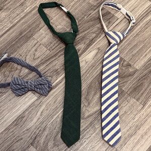 Boon boys Tie Set in Green and Striped Patterns
